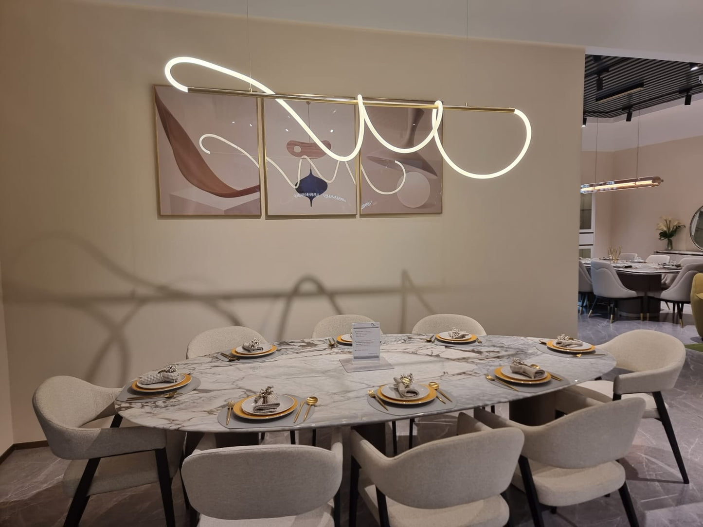 Modern Movable Long Hose Led Ceiling Chandelier