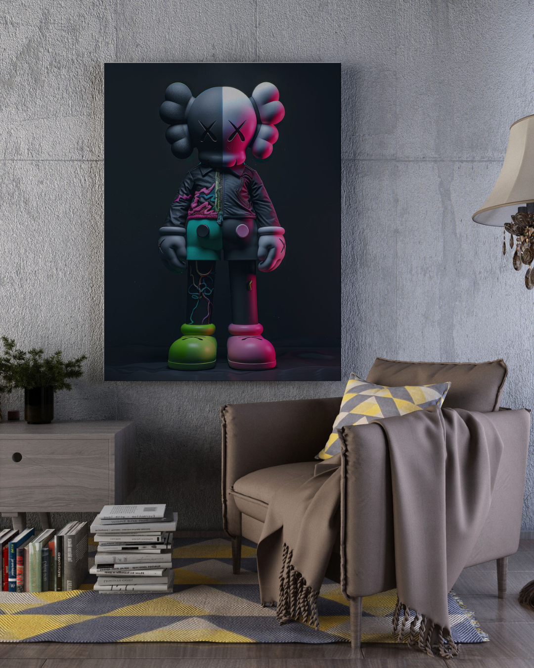 KAWS Companion Wall Canvas
