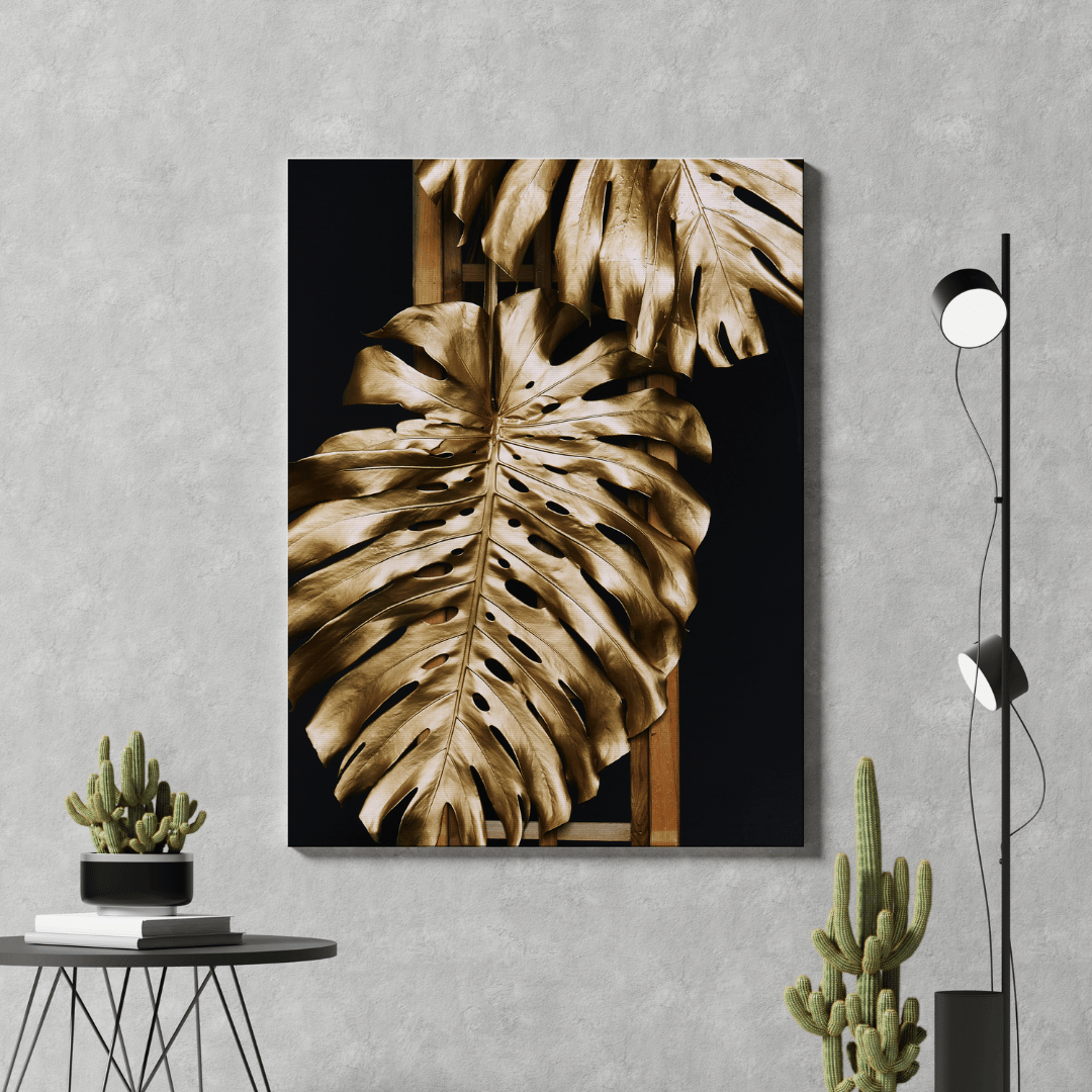 Golden Bloom Canvas