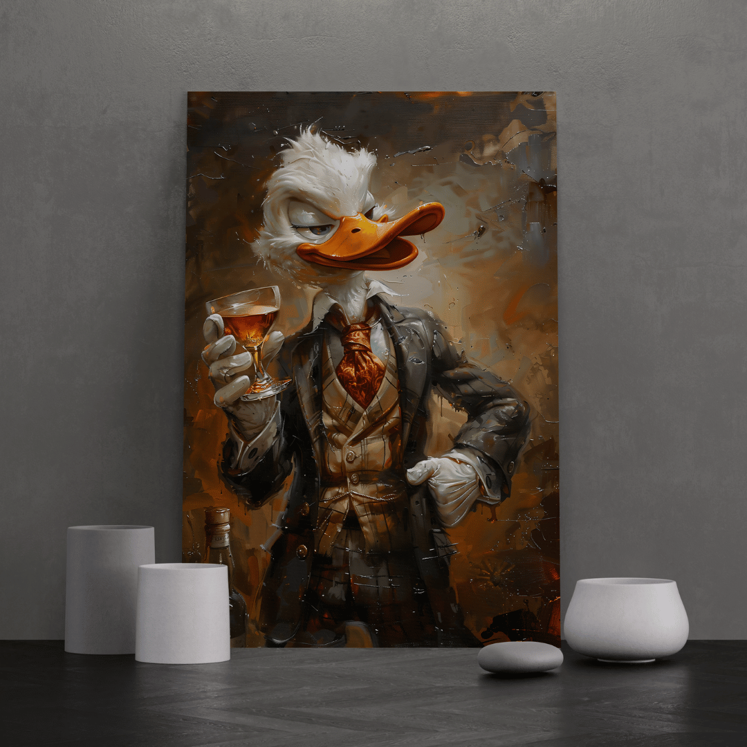 High Society Duck Canvas