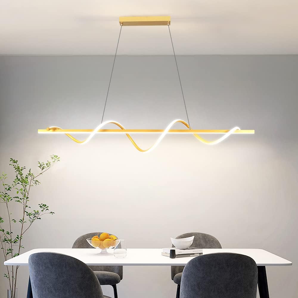 Wave Shape Modern LED Chandelier