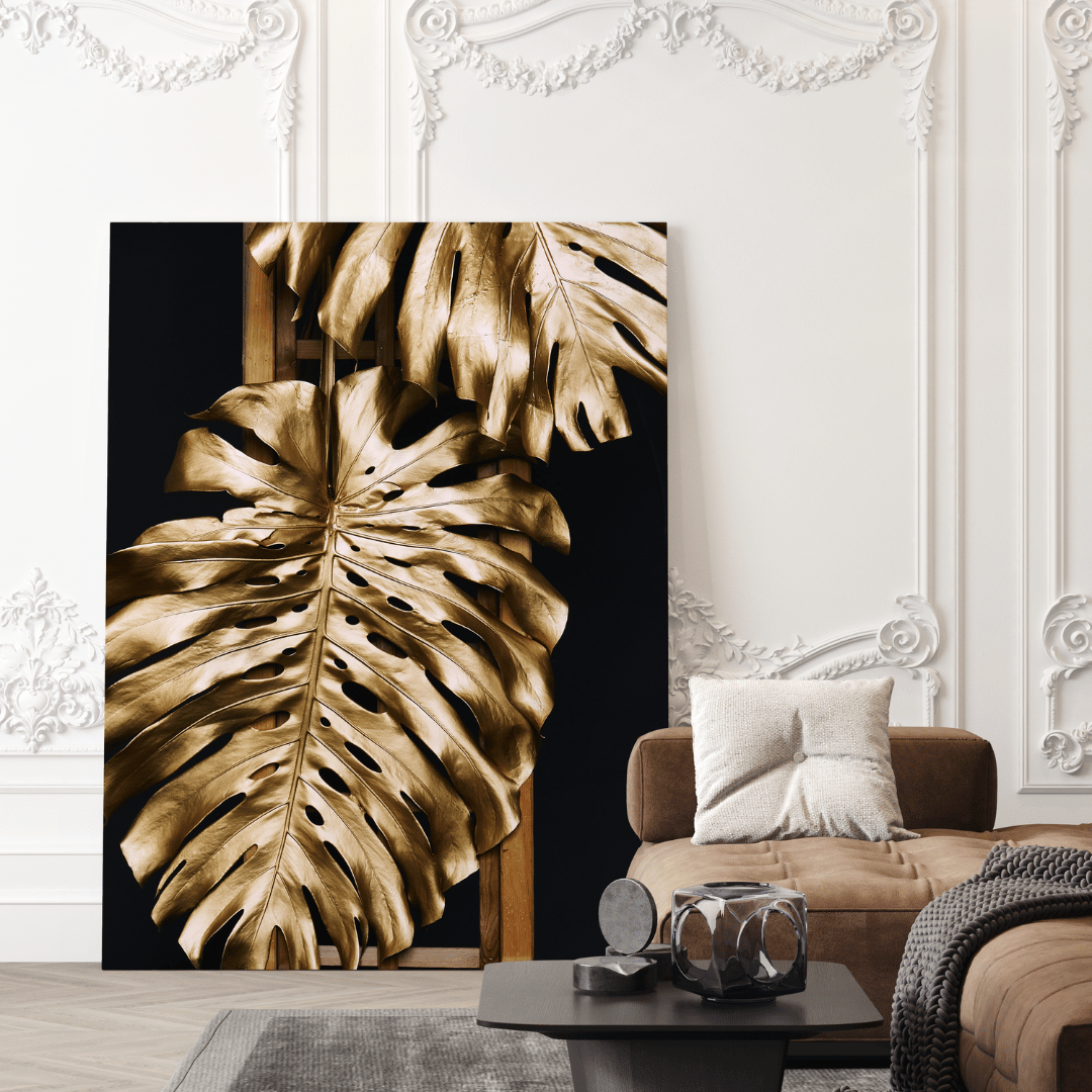 Golden Bloom Canvas