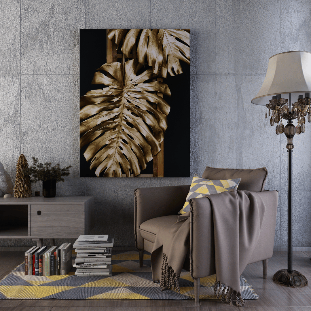 Golden Bloom Canvas
