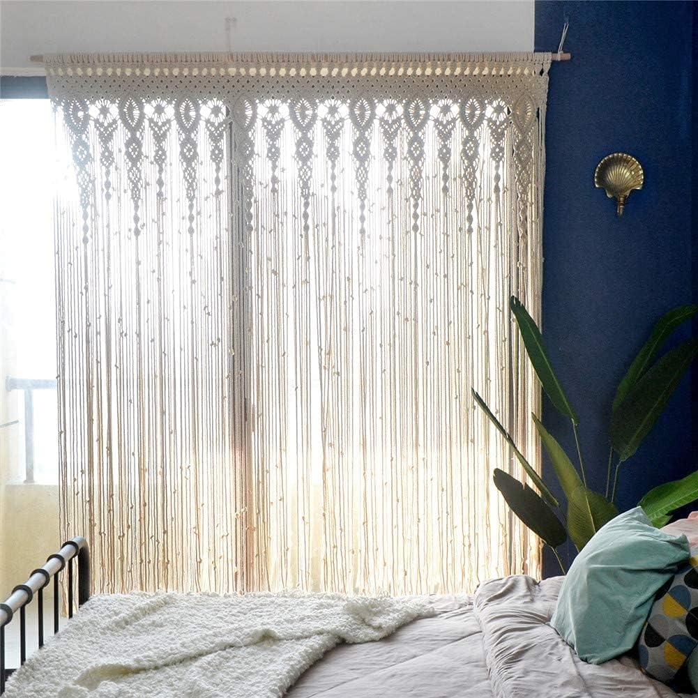 Macrame Handcrafted Boho draping ,Curtain