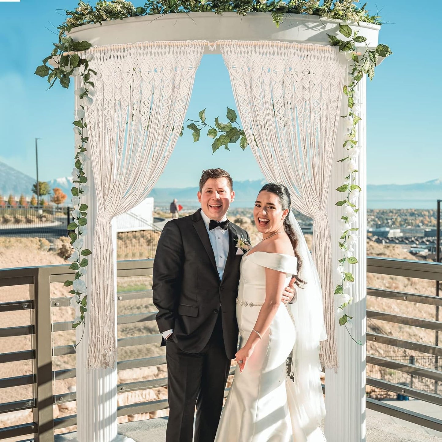 Macrame Handcrafted Boho draping ,Curtain