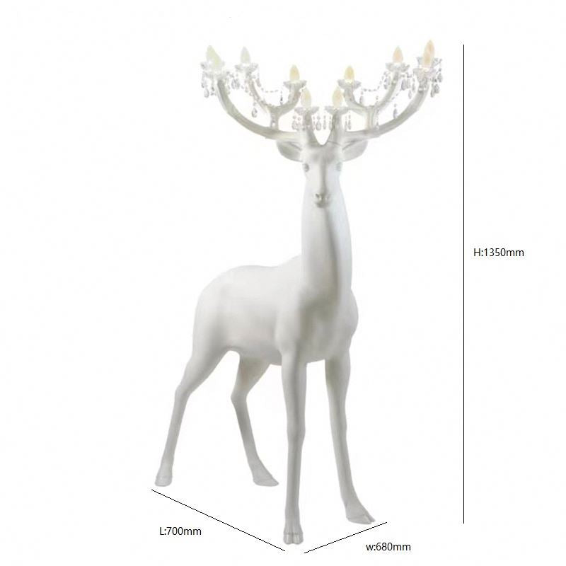 Deer Crystal Floor Lamp