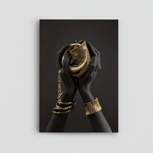 The Golden Embrace Canvas
