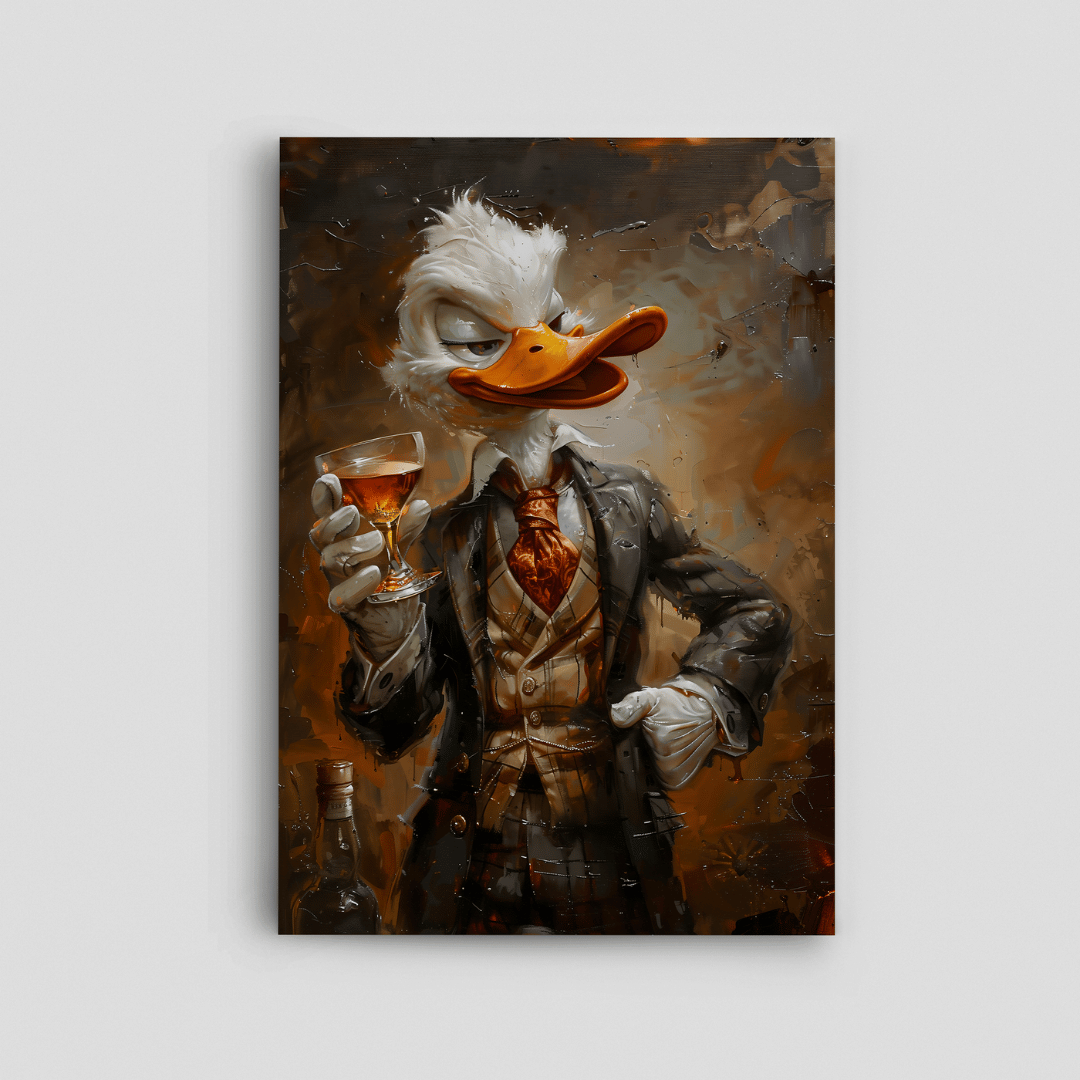 High Society Duck Canvas