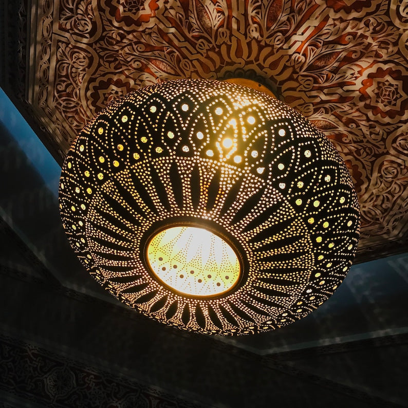 Moroccan lamp, lampshade lighting, art deco lamp