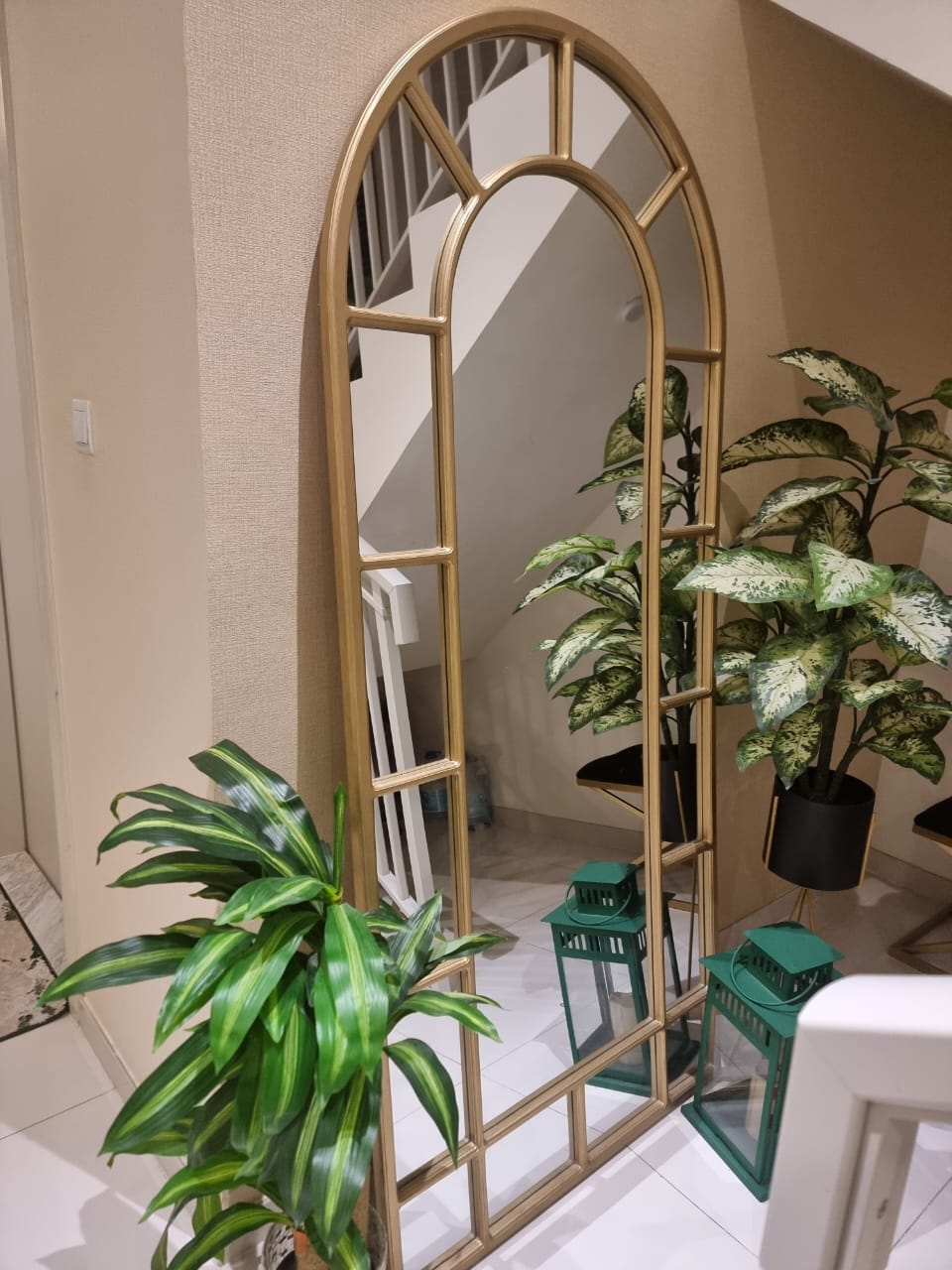 Golden Standing Mirror