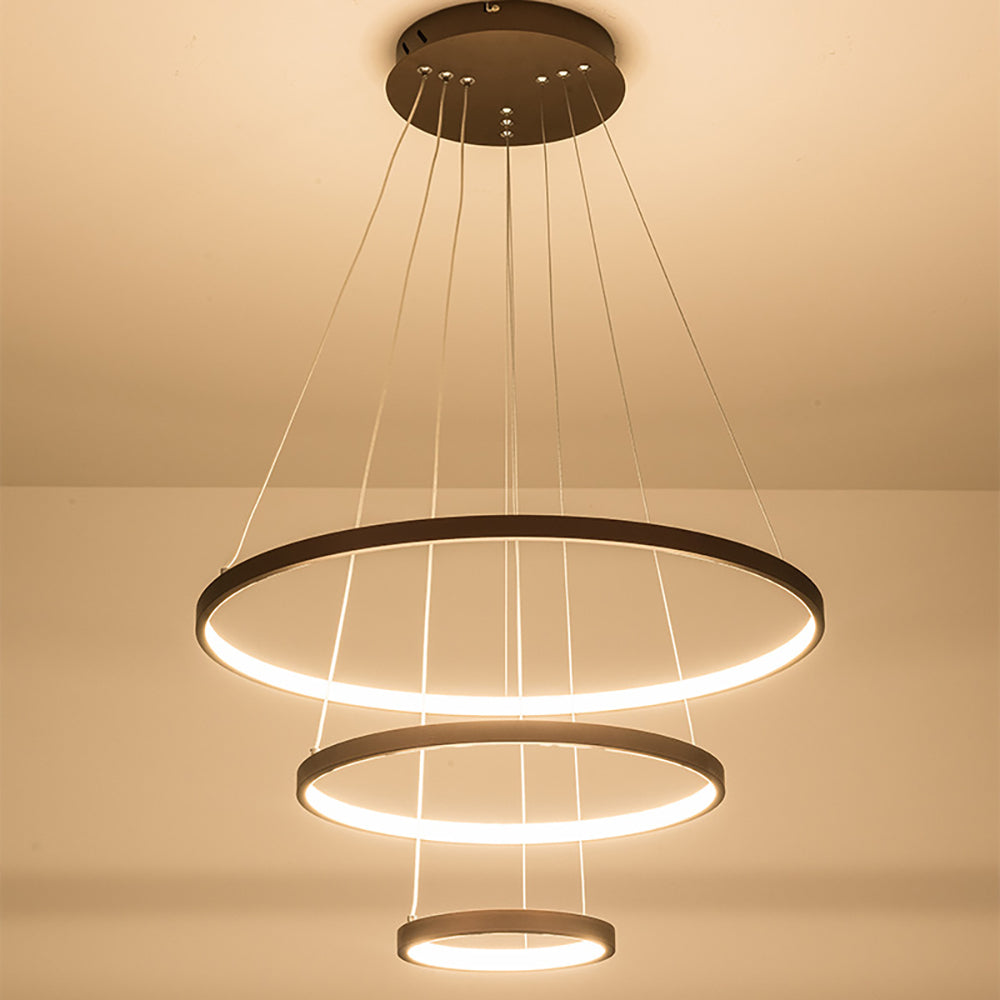 Modern 3-Ring LED Chandelier  Pendant Light