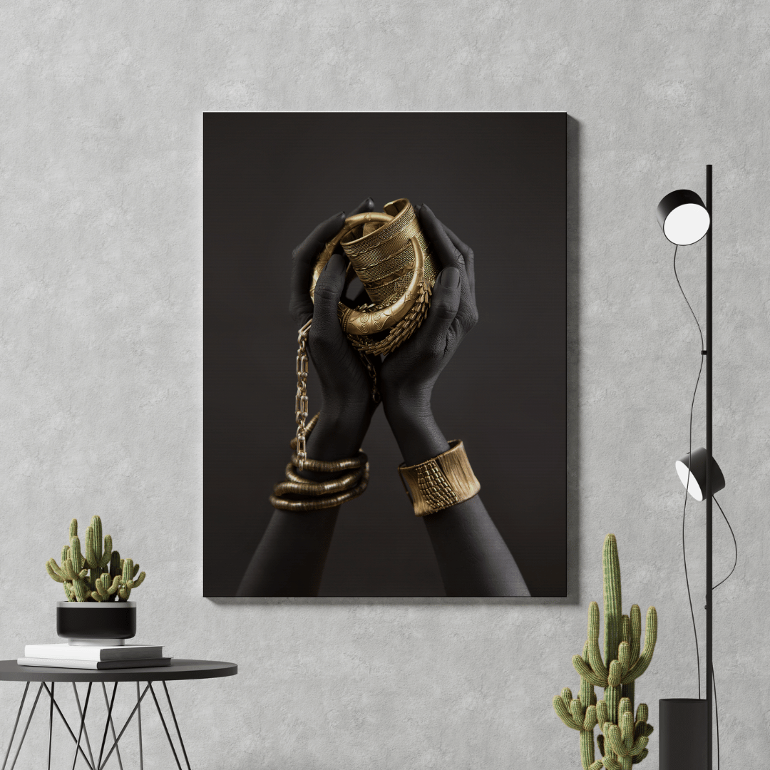 The Golden Embrace Canvas