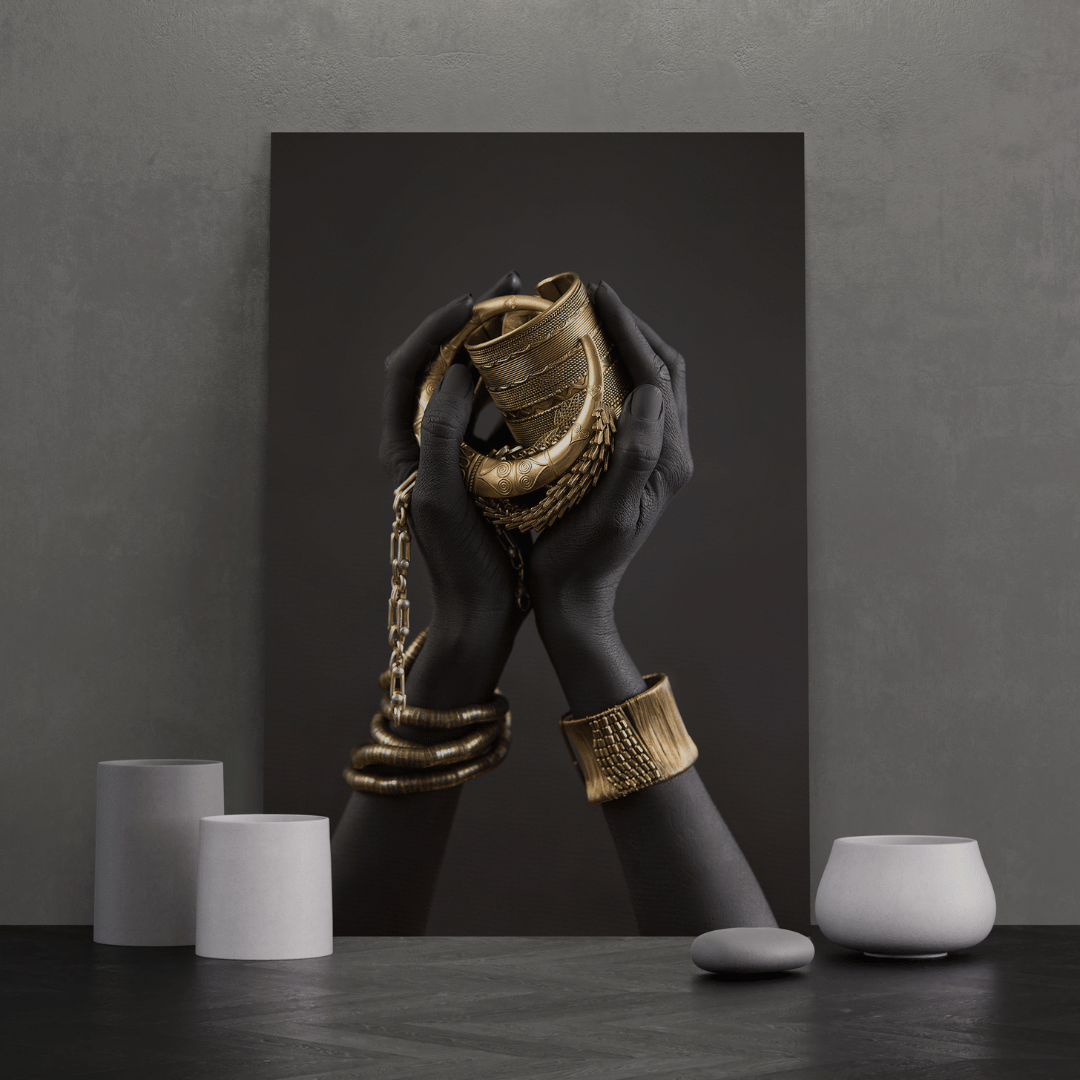 The Golden Embrace Canvas