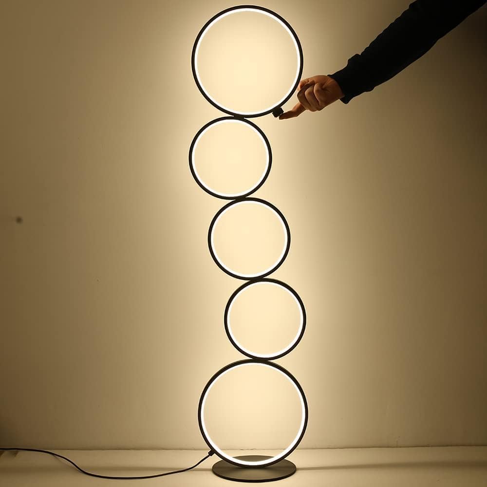 Modern Ring Touch Switch LED Floor Light