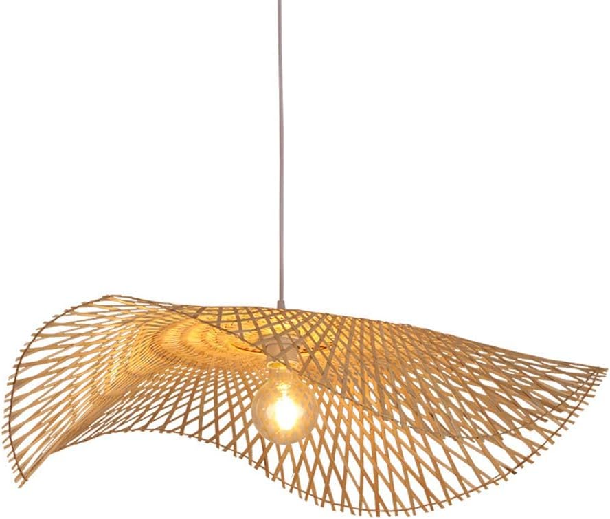 Boho 1m HAT CHANDLIER ,Hand-Woven Bamboo Pendant Light