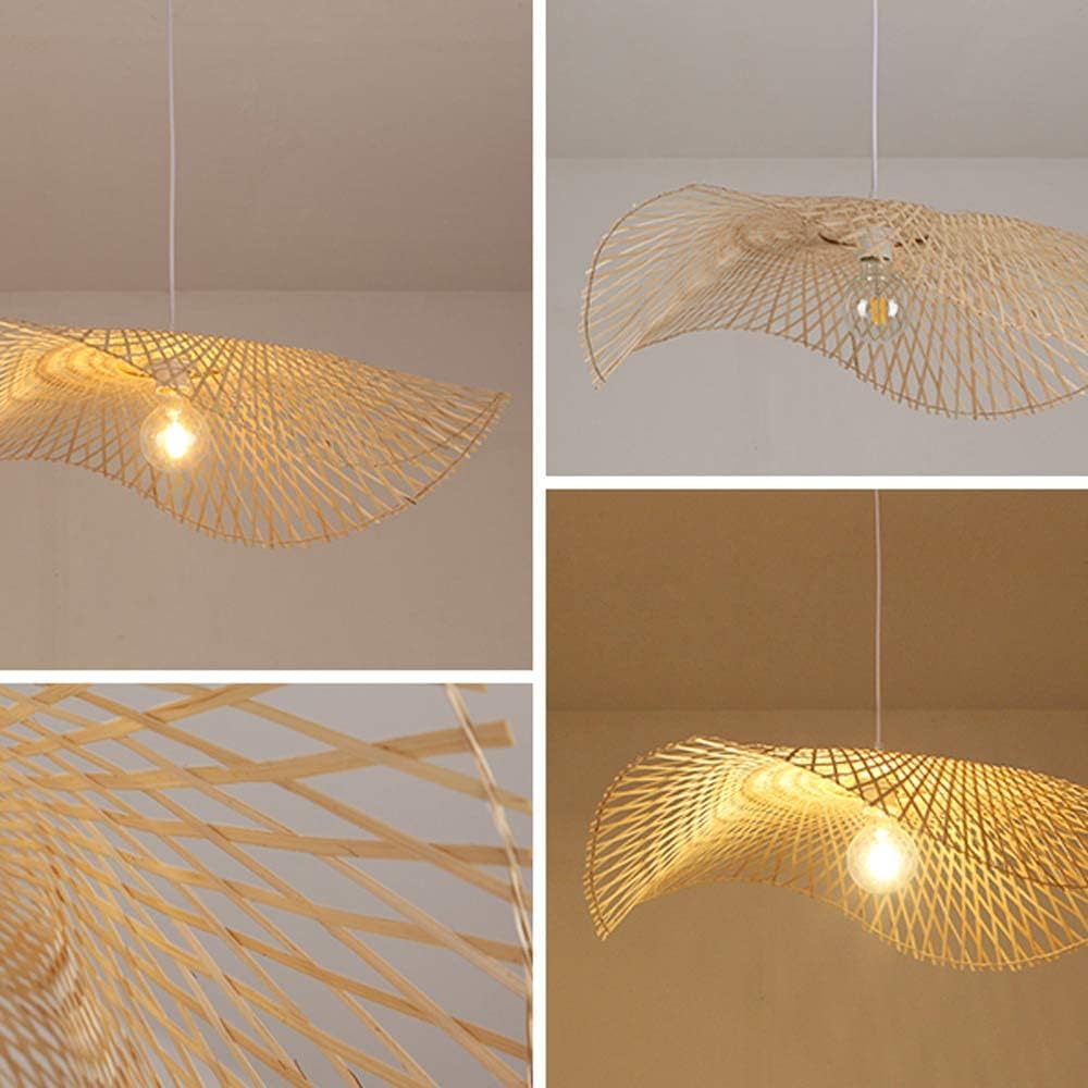 Boho 1m HAT CHANDLIER ,Hand-Woven Bamboo Pendant Light