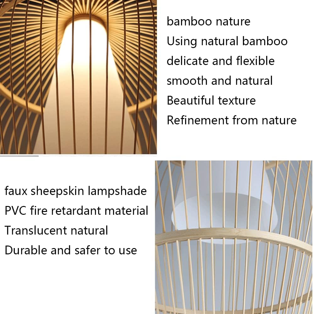 Bamboo Hanging Lamp Large Bamboo Pendant Light