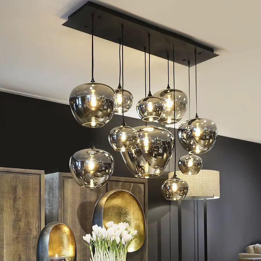 10-Head Champaign Chandelier Pendant Light