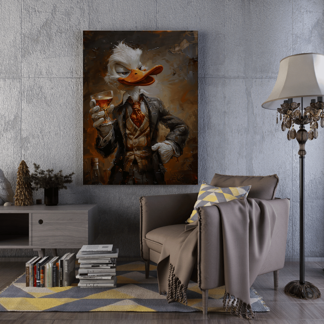 High Society Duck Canvas