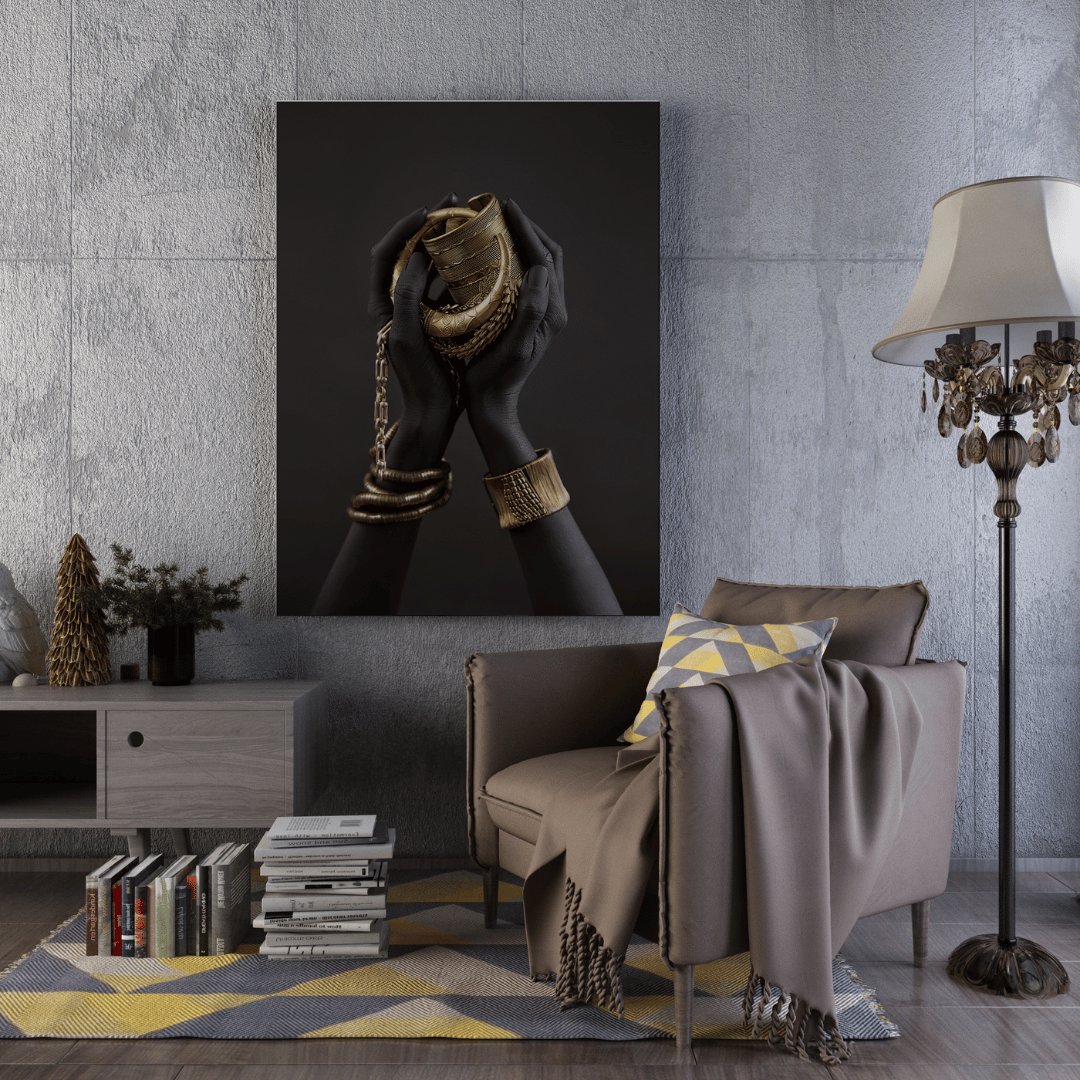The Golden Embrace Canvas