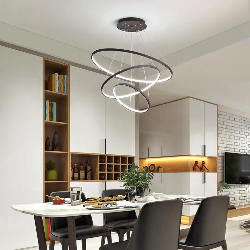 Modern 3-Ring LED Chandelier  Pendant Light