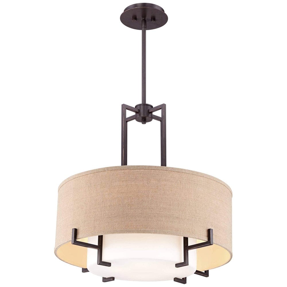 Drum Fabric Pendant Light