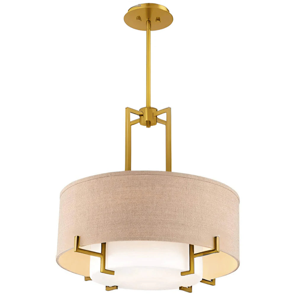 Drum Fabric Pendant Light