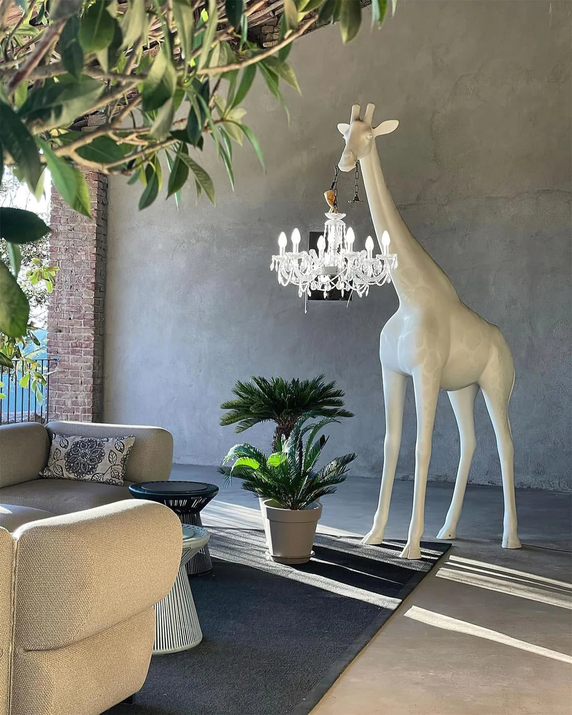 Animal Sculpture Giraffe Floor Lamp