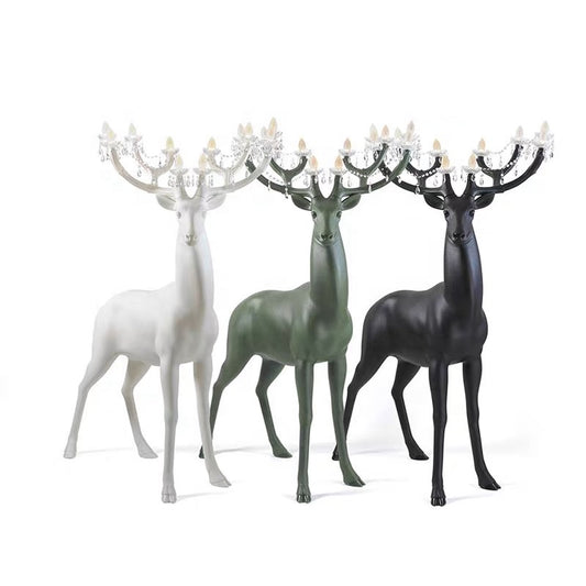 Deer Crystal Floor Lamp