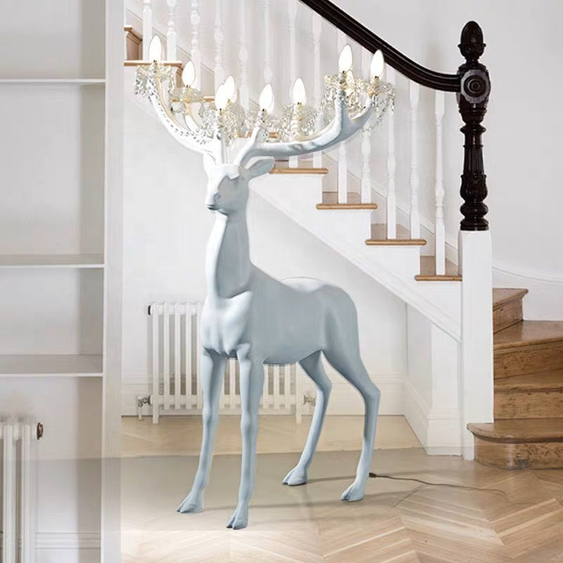 Deer Crystal Floor Lamp