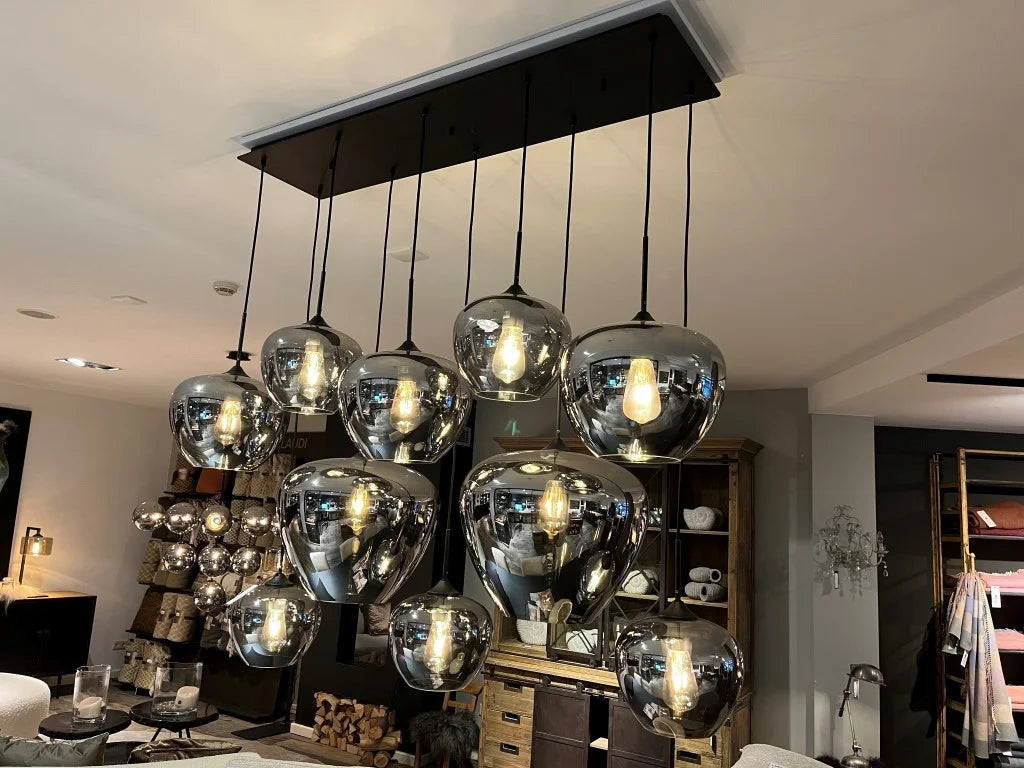 10-Head Champaign Chandelier Pendant Light