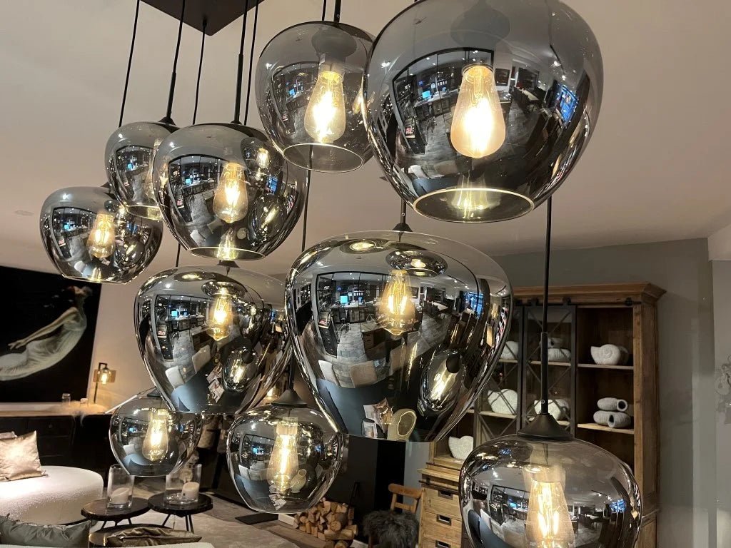 10-Head Champaign Chandelier Pendant Light