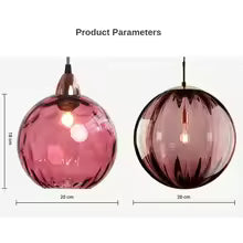 Colorful Glass Ball Pendant Light for Living Room - 10 lamps