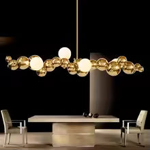Bubbly Linear Chandelier
