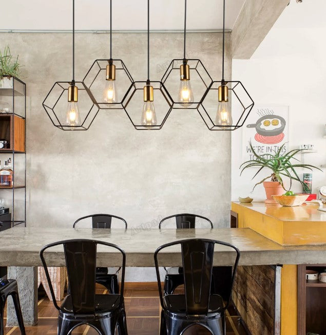 MODERN DESIGN 5 HEAD PENDANT LAMP