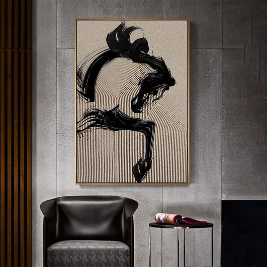 Horse Modern Canvas Abstract