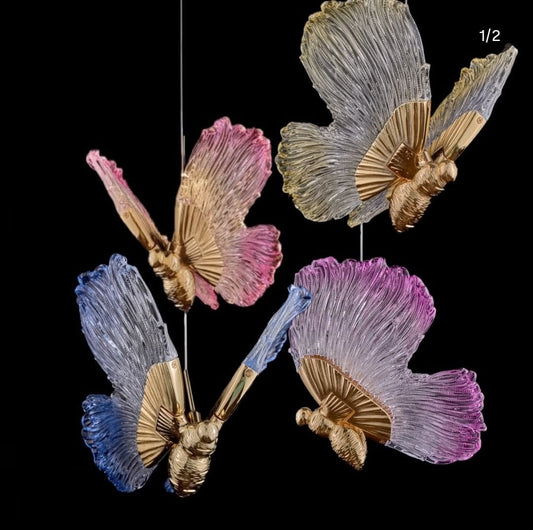 Colorful Butterfly LED Pendant Light