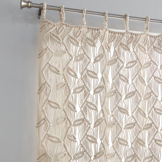 handcrafted macramé curtains