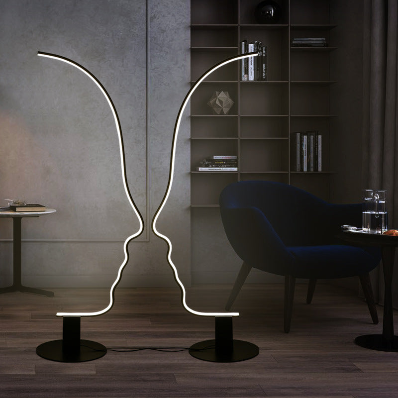 Human Shape Led Human Face Shape Floor Lamp - UAE FURNITURE HUB