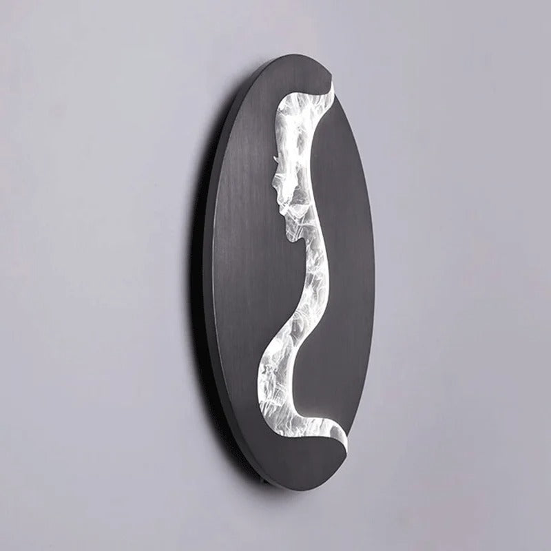 Abstract Girl Face Wall Lamp