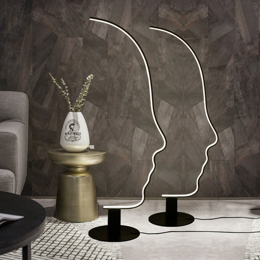 Human Face Shape Floor Lamp