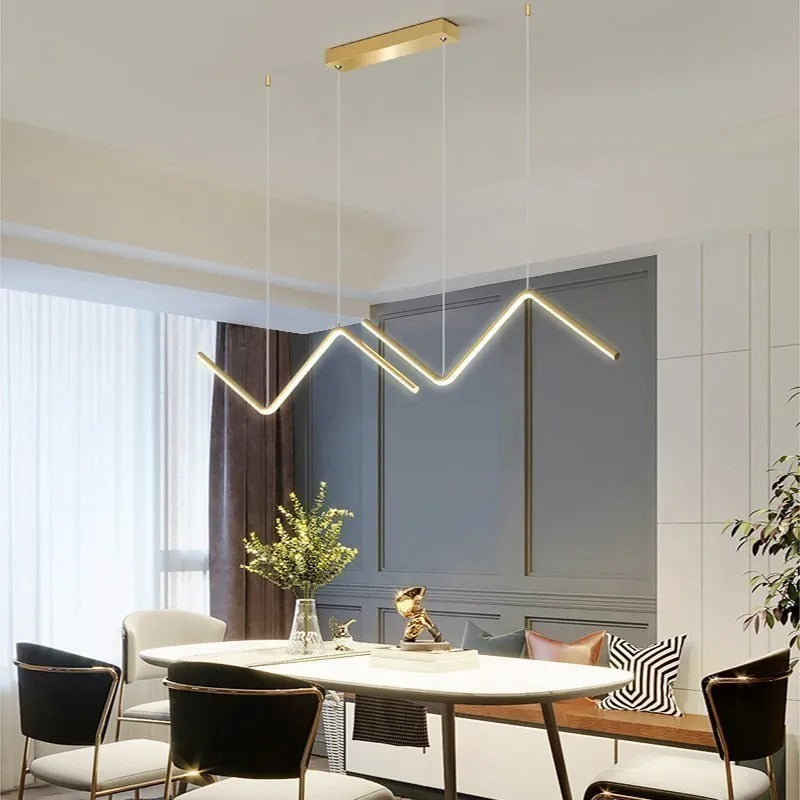 Geometric Lines Chandelier