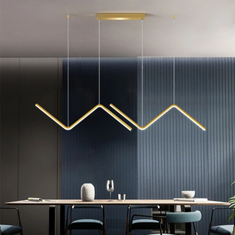 Geometric Lines Chandelier