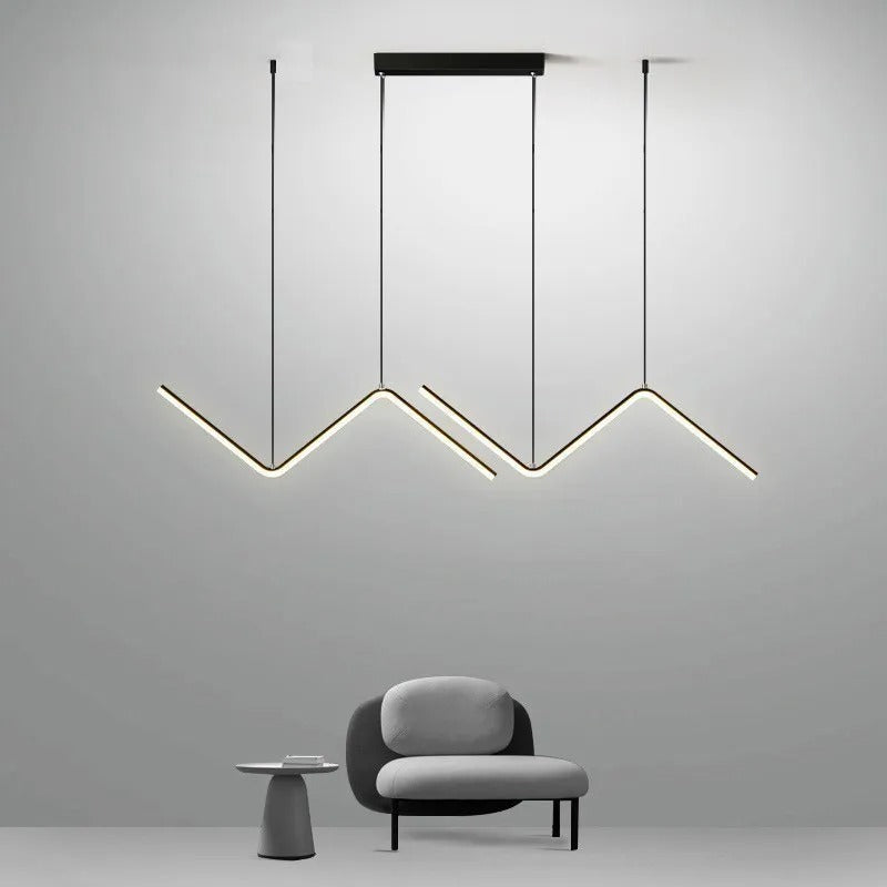 Geometric Lines Chandelier