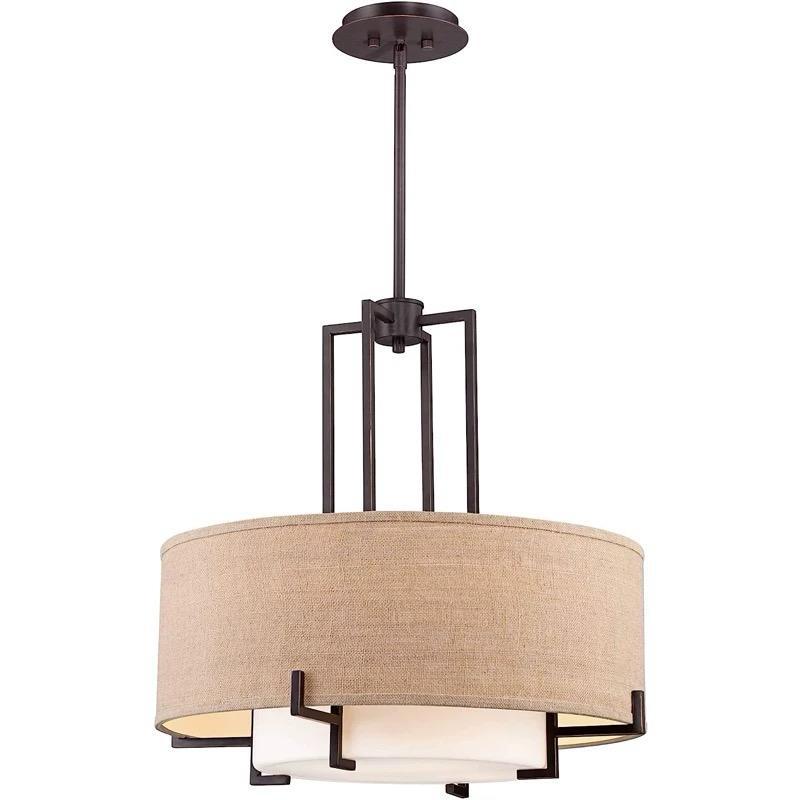 Drum Fabric Pendant Light