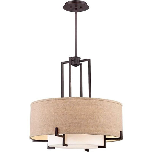 Drum Fabric Pendant Light