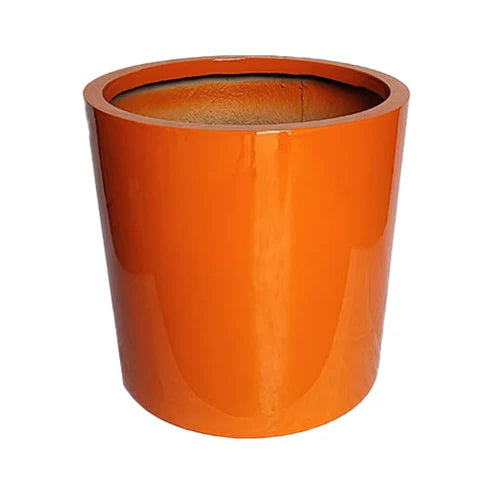 fiber clay pot - cylinder shape