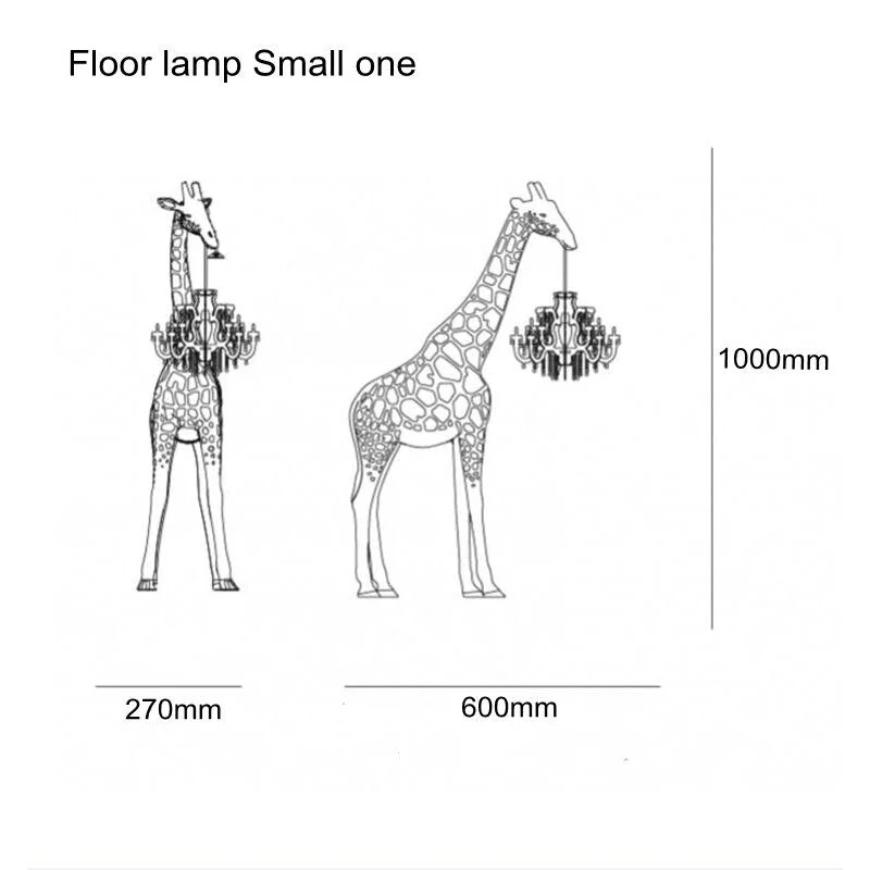 Animal Sculpture Giraffe Floor Lamp
